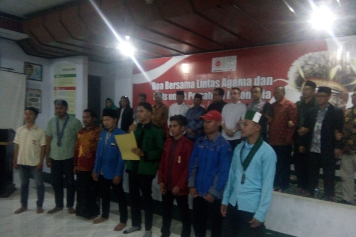 OKP lintas agama NTB menggelar deklarasi jamin mahasiswa Papua tetap aman