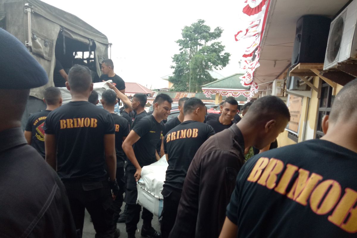 Dua SSK Brimob Malut-Gorontalo diterjunkan di Timika