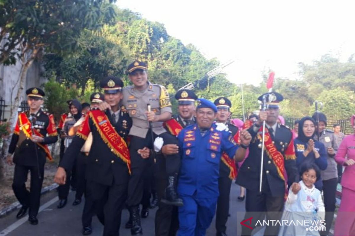 AKBP Ferdinand disambut ratusan personel Polres Bangka Selatan