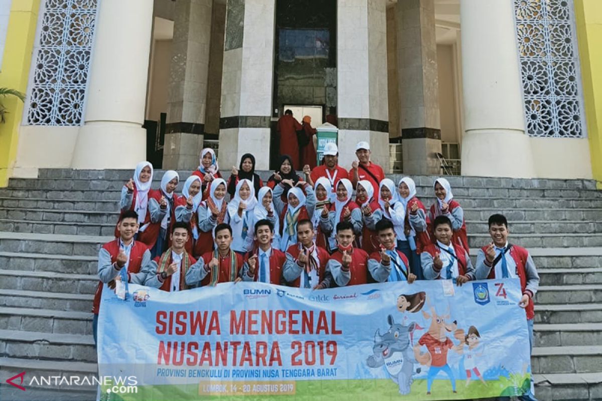 23 peserta siswa mengenal nusantara kembali ke Bengkulu
