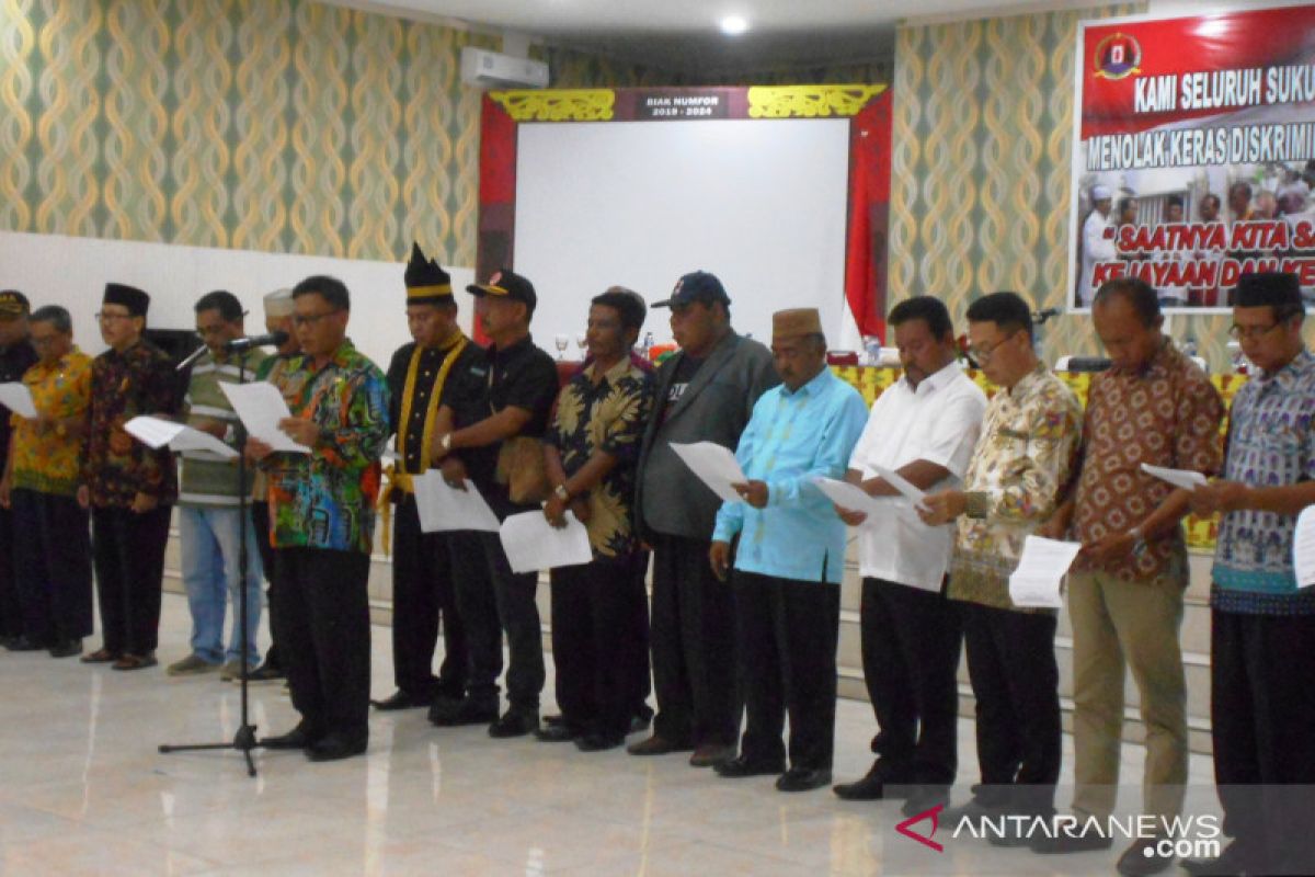 Community leaders in Biak reject  racism against native Papuans