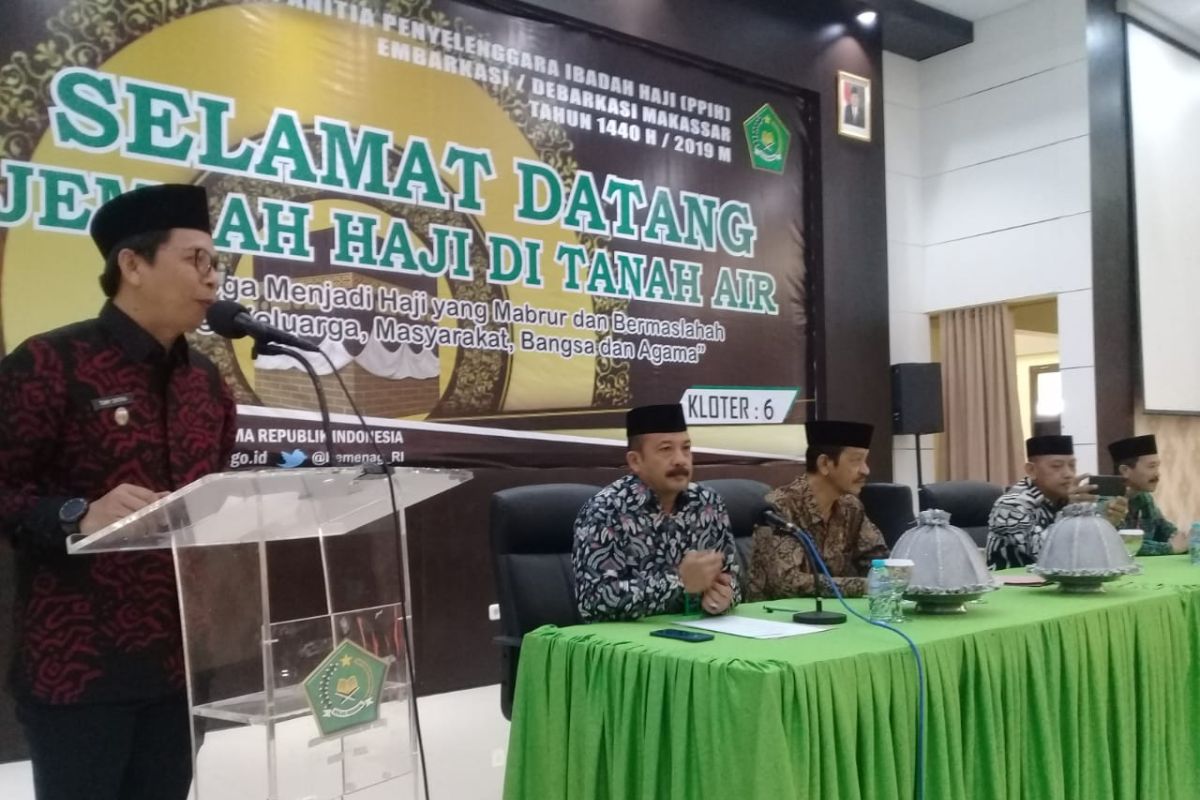 Jamaah haji kloter 6 tiba lebih awal di Makassar