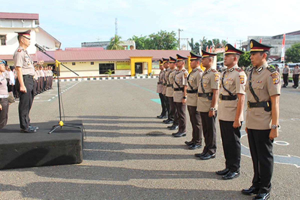 Kapolres pimpin sertijab empat pejabat polres Lhokseumawe