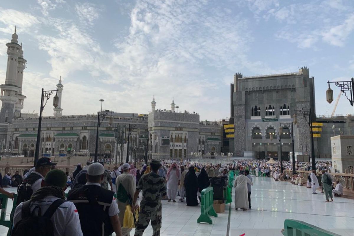 Kepadatan jamaah haji di Masjidil Haram berkurang signifikan