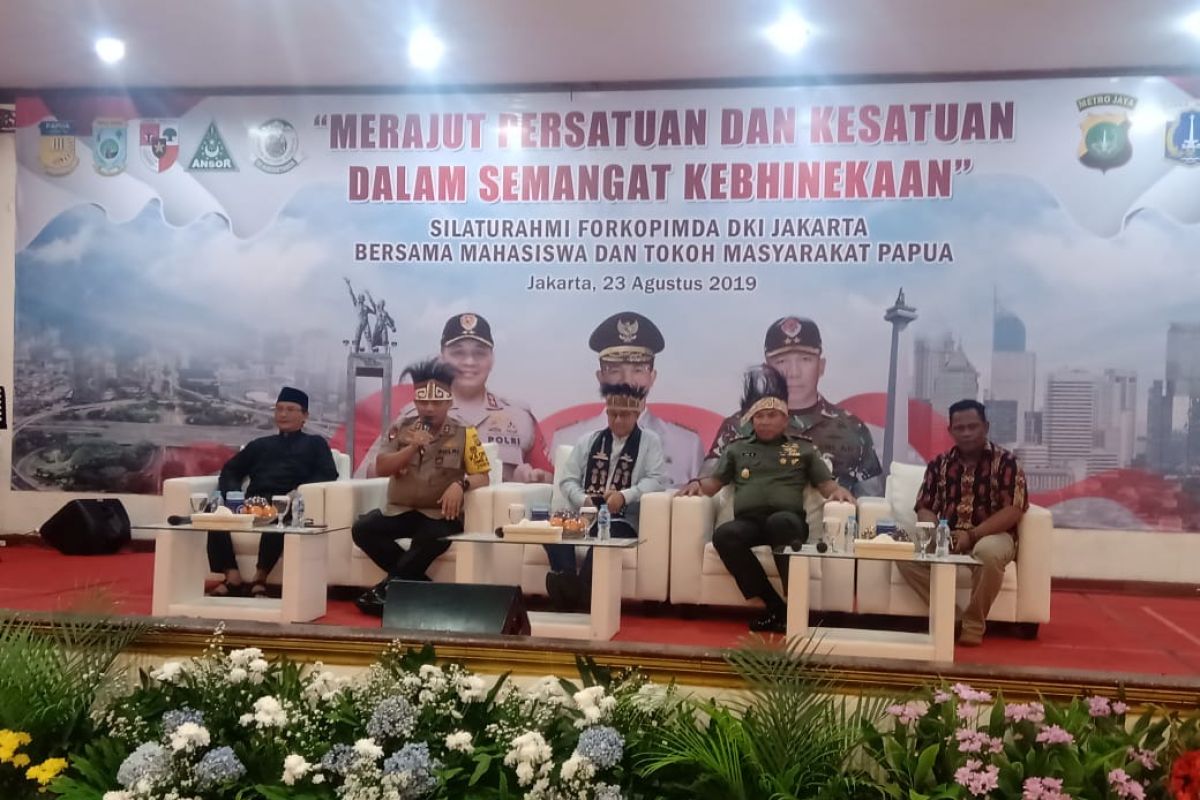 Fokopimda Jakarta bertemu tokoh/mahasiswa Papua bicarakan kebinekaan