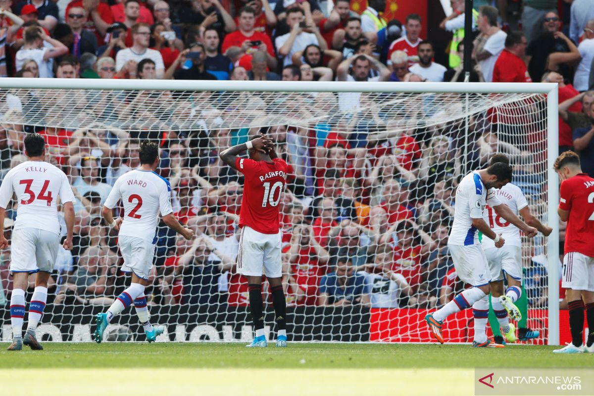Palace permalukan Man United di Old Trafford, Rashford gagal penalti