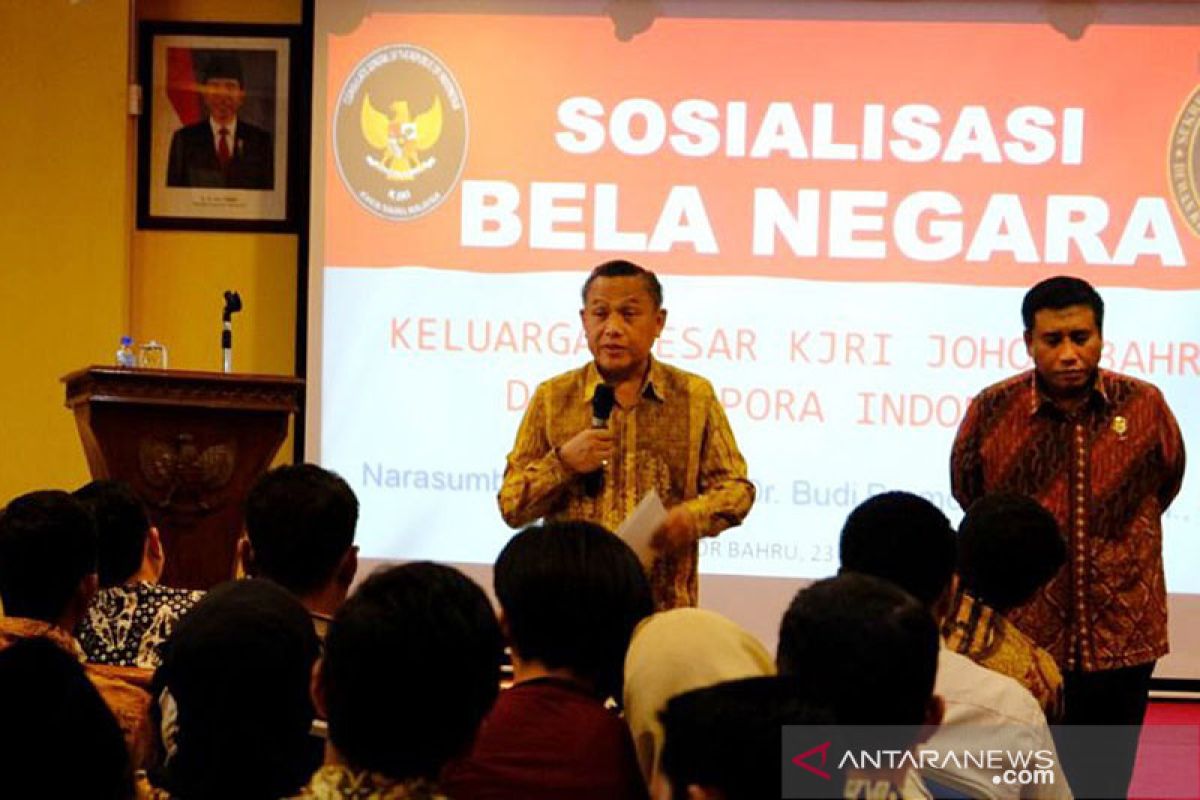 Wantannas sosialisasi Bela Negara di KJRI Johor Bahru