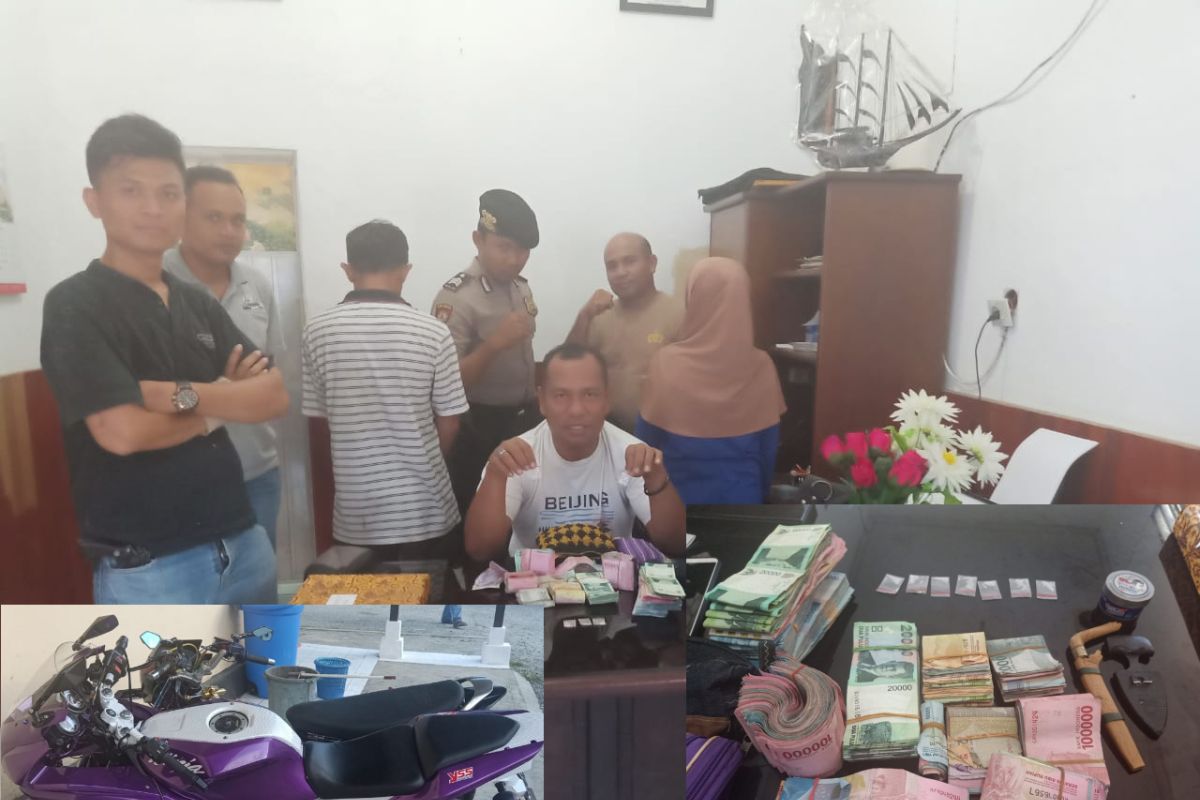 Tujuh paket sabu dan uang diamankan dari penggerebekan di Kayumalue