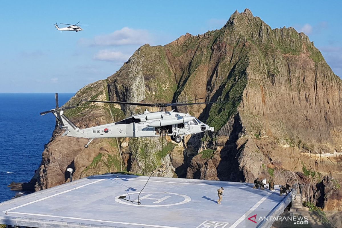 Jepang protes latihan militer Korea Selatan di pulau sengketa