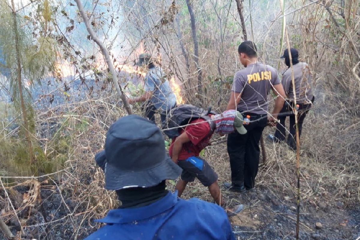 Hutan Gunung Guntur Garut tiga kali terbakar selama kemarau