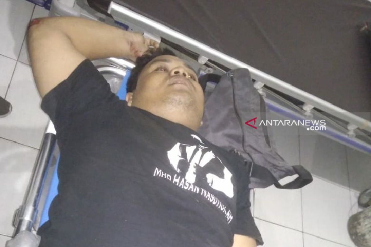 Seorang driver ojol patah tulang ditendang jambret