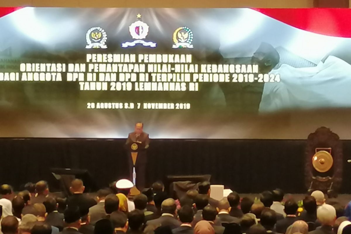 Lemhannas didik anggota DPR jadi wakil rakyat berkarakter negarawan