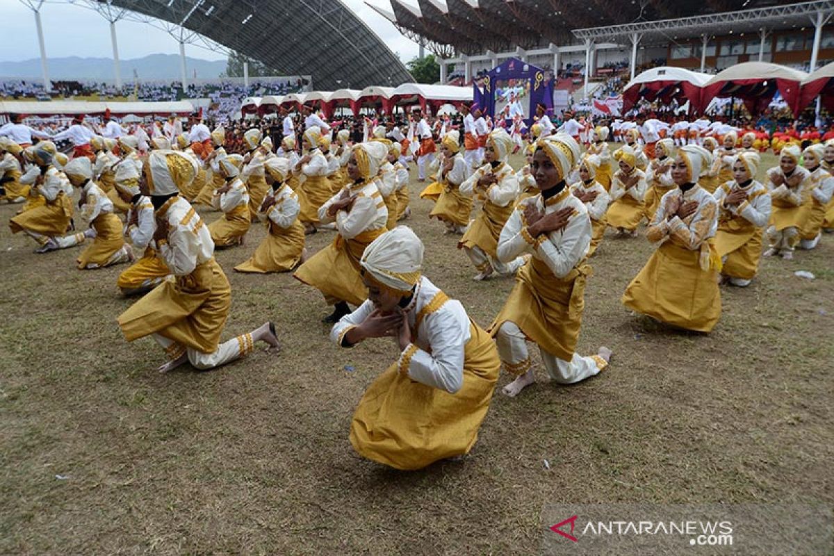 Tarian kolosal meriahkan pembukaan O2SN 2019 di Aceh