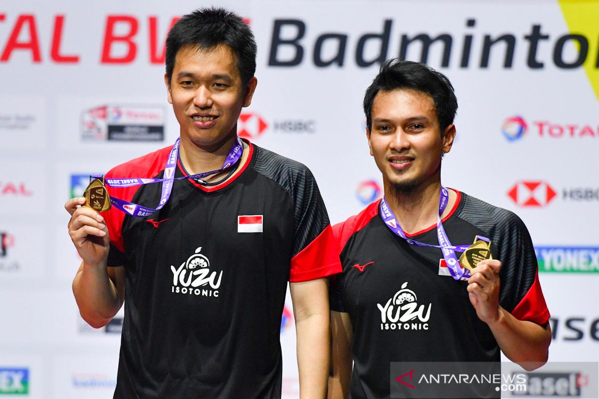 Ahsan/Hendra mengaku tak menyangka mampu raih gelar All England dan juara dunia