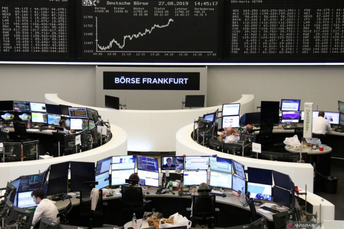Bursa saham Jerman berakhir menguat, Indeks DAX terangkat 148,42 poin