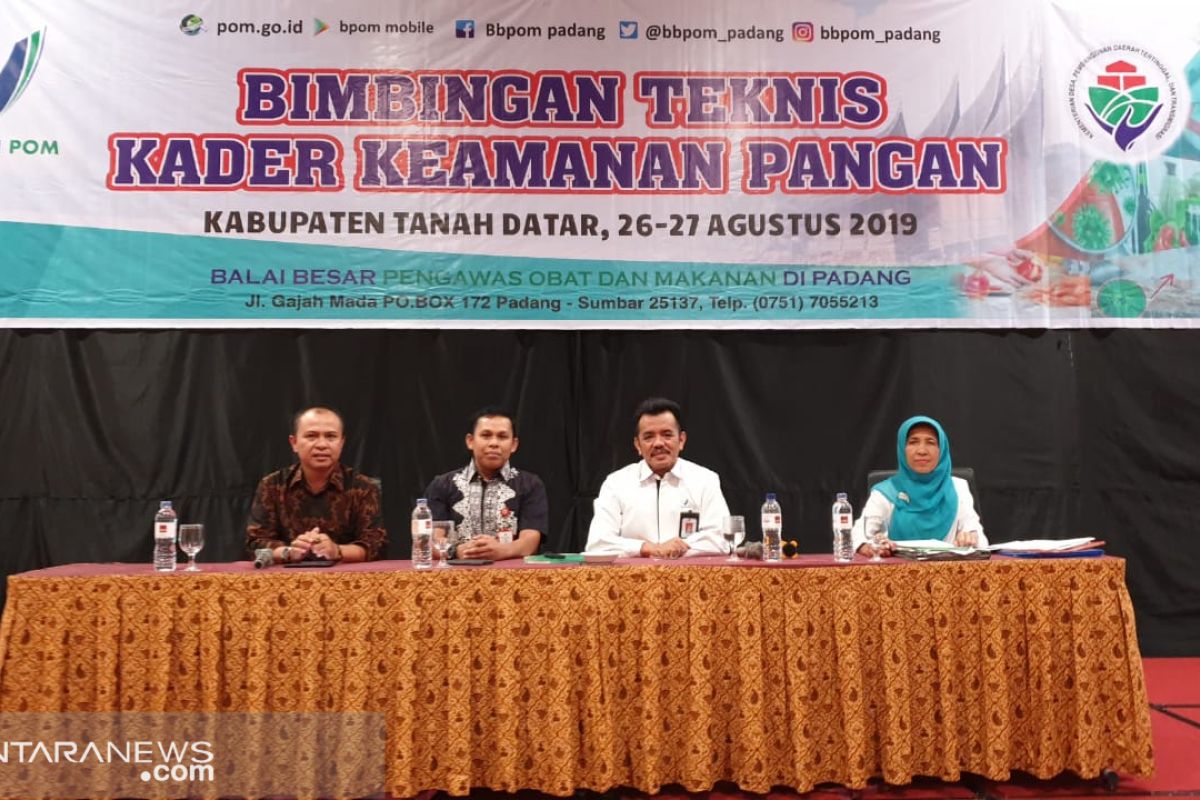 BBPOM Padang dan Kementerian Desa PDTT gelar Bimtek keamanan pangan