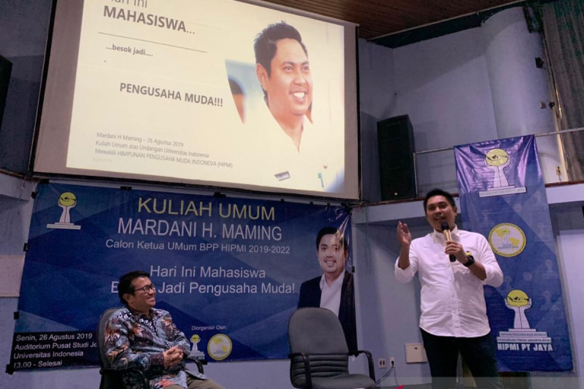 Hipmi ajarkan mahasiswa UI jadi wirausaha