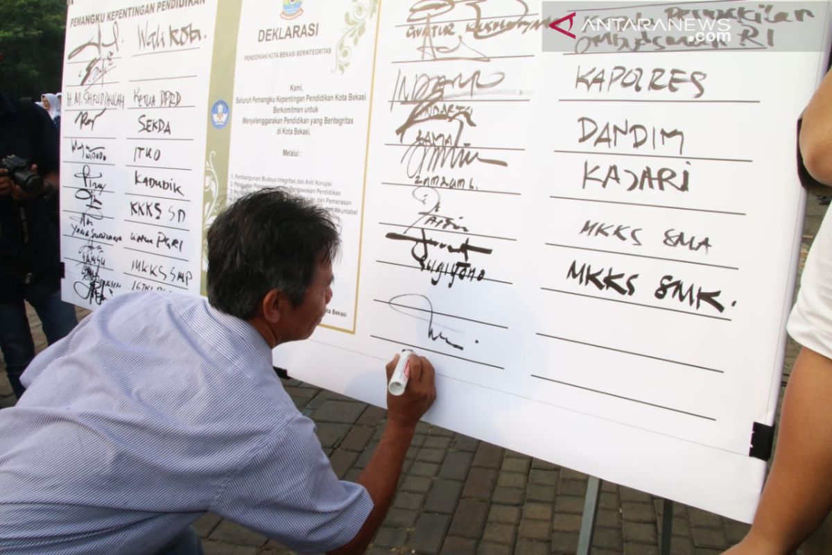 Kota Bekasi mendeklarasikan pendidikan berintegritas