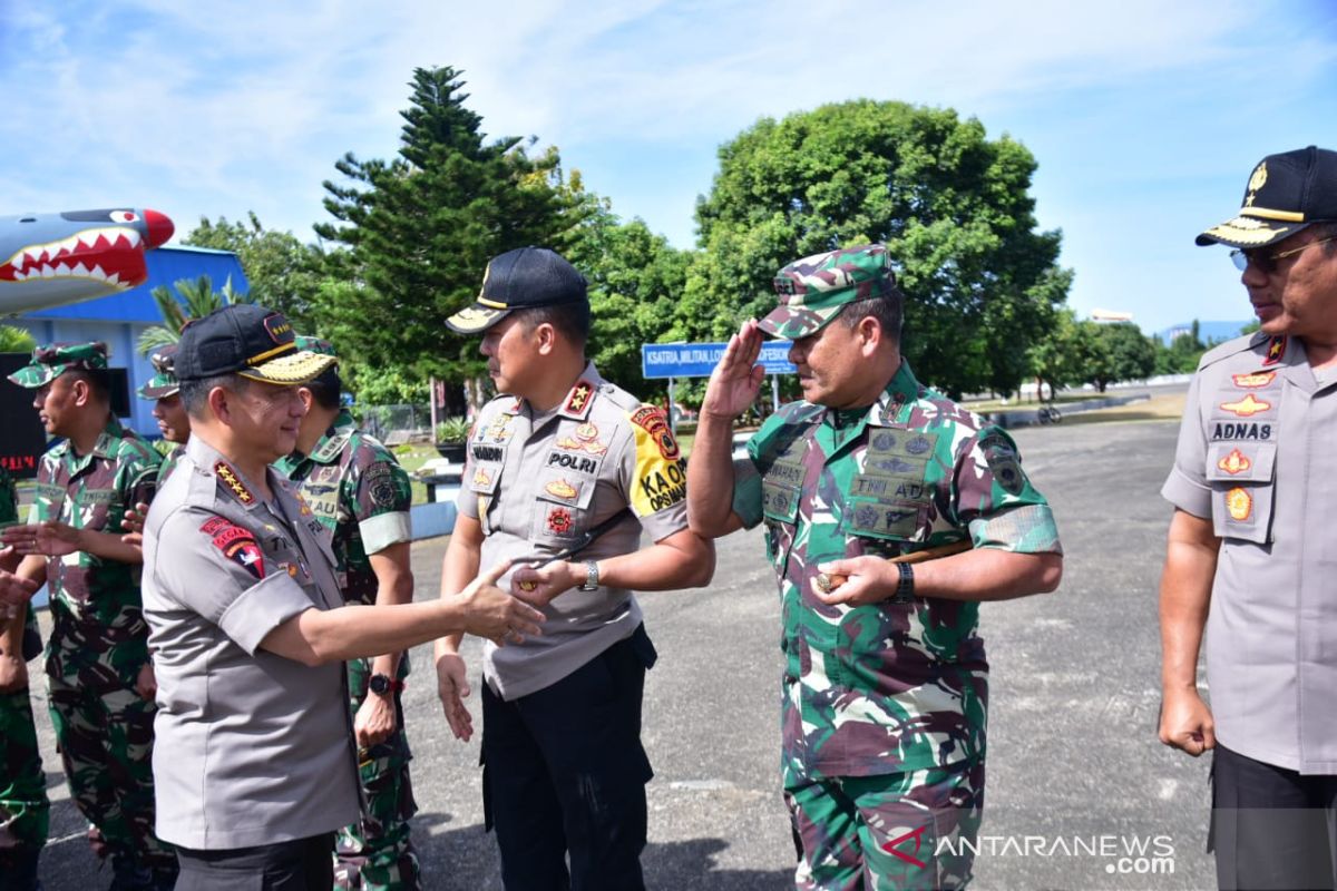 Pangdam xiv/Hasanuddin dampingi Panglima TNI dan Kapolri di Galaktika