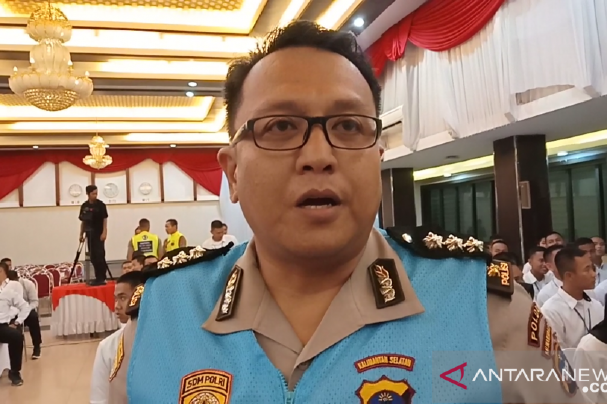 Beberapa perwira Polda Kalsel mendapatkan promosi