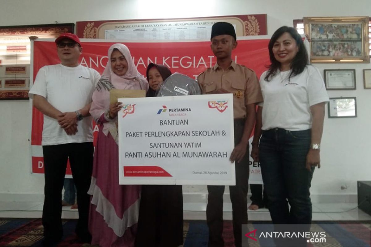 Pertamina Patra Niaga Santuni Anak di Tiga Panti Asuhan Dumai