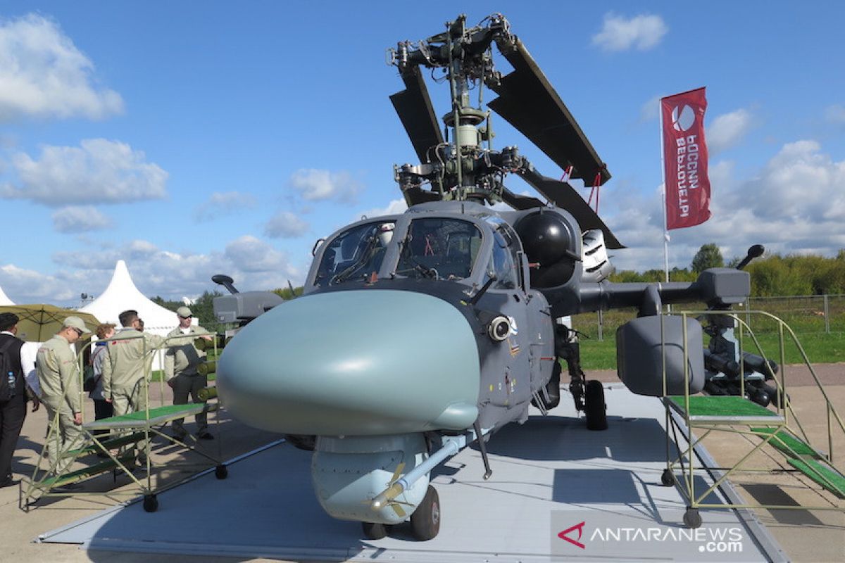 Helikopter sipil Russian Helicopter dipamerkan di MAKS 2019