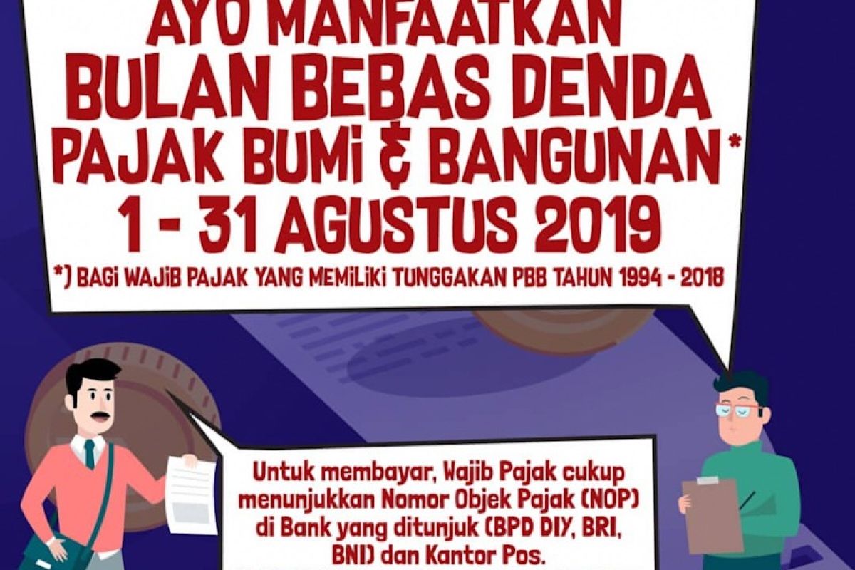 Bulan bebas denda PBB Kota Yogyakarta berakhir Sabtu