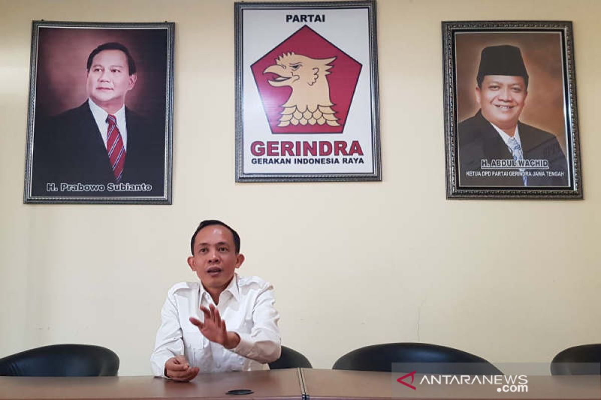 Ketua Gerindra Kota Semarang mengaku belum terima surat pemecatan