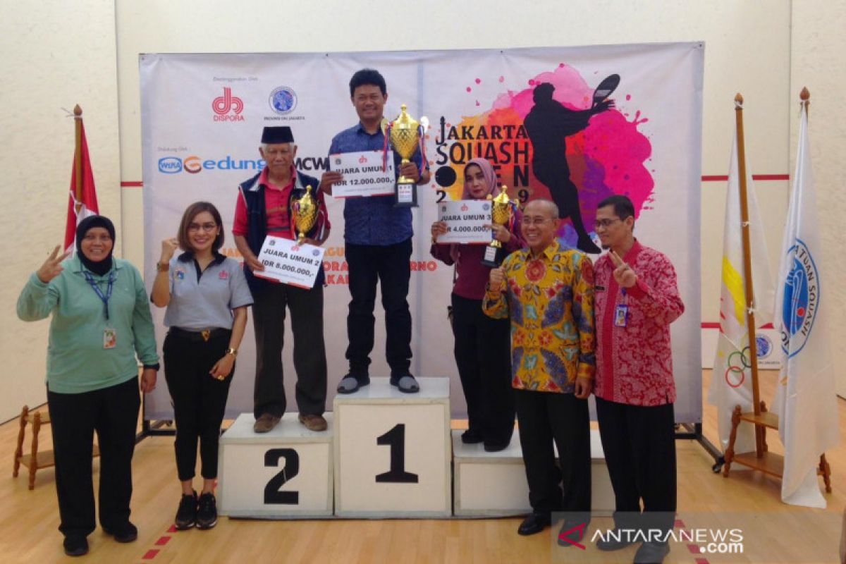 DKI Jakarta juara umum kejuaraan Jakarta Squash Open