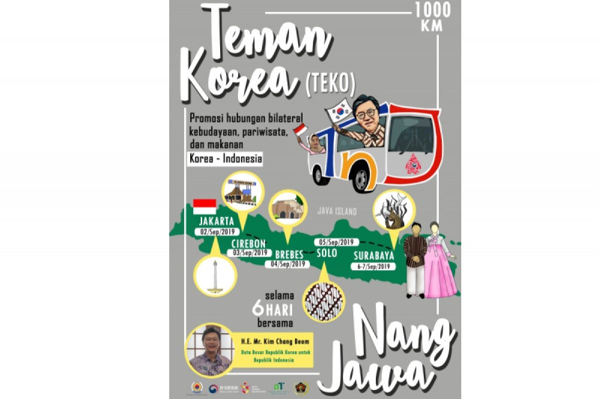 "TeKo Nang Jawa", tur promosi budaya Korsel lewat jalur darat