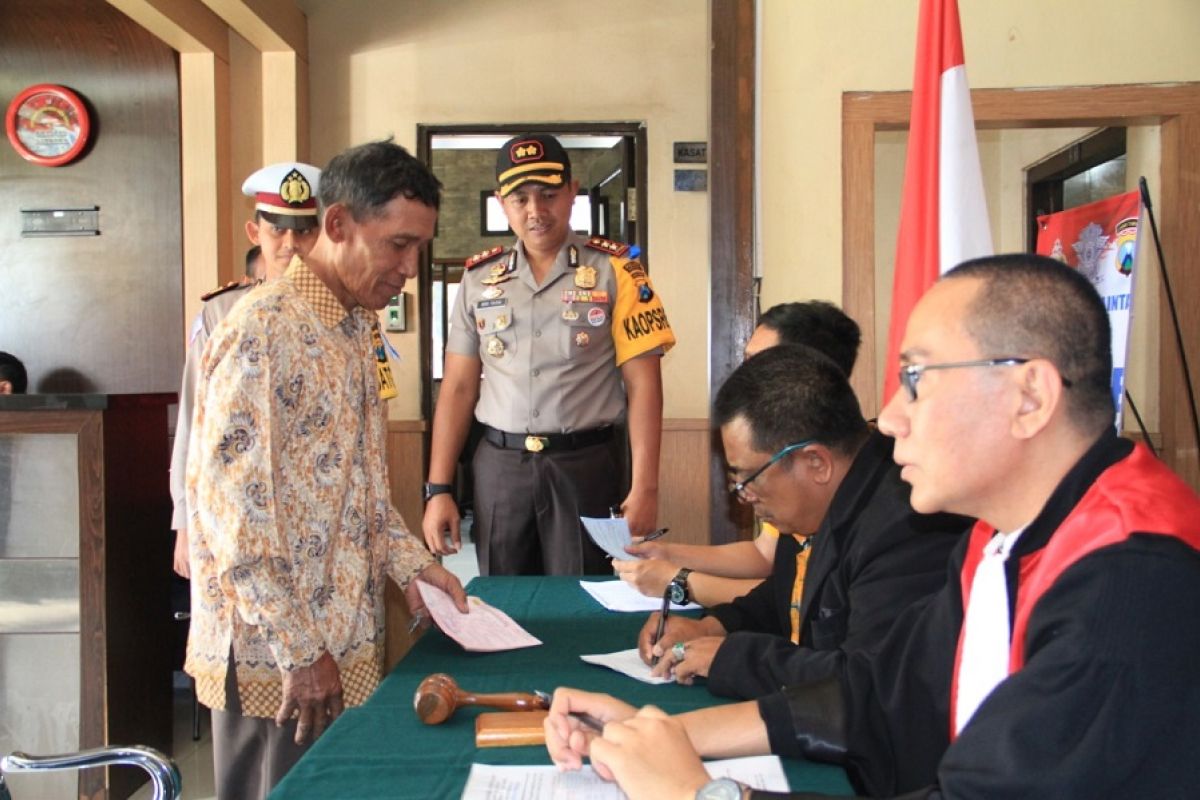 OPS 2019 Kediri, pengendara kena tilang langsung sidang di tempat