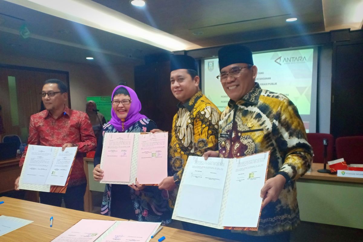 Tiga Kabupaten di Sumsel-Jambi MoU layanan digital mediaANTARA