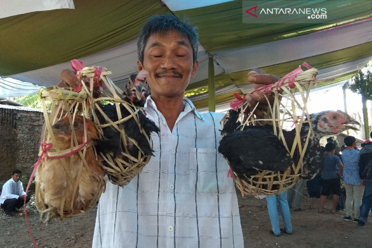 Bagi-bagi seribuan ayam di Garut