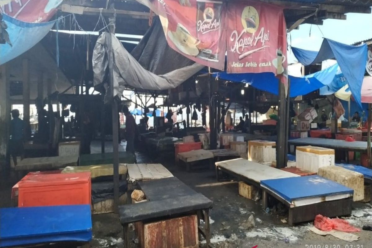 Kondisi terkini Papua, situasi Pasar Sentral dan TPI Hamadi lengang, pedagang pilih tutup