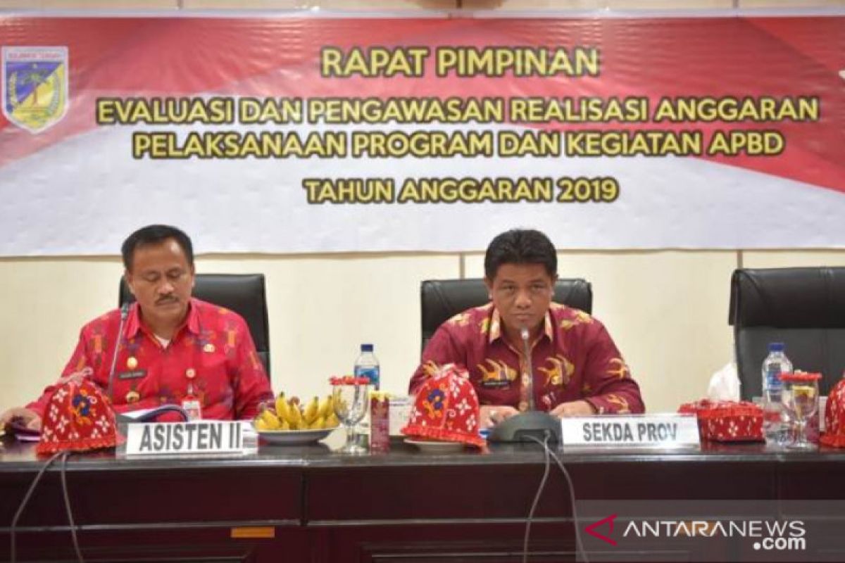 Realisasi APBD Sulteng 2019 capai 40,8 persen