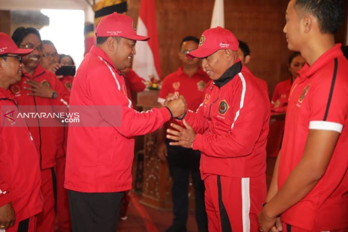 Dilepas Bupati, 812 kontingen Gianyar ikuti Porprov Bali 2019