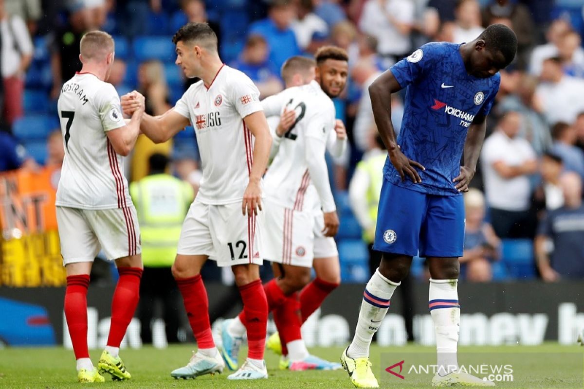 Chelsea ditahan imbang Sheffield akibat gol bunuh diri Zouma