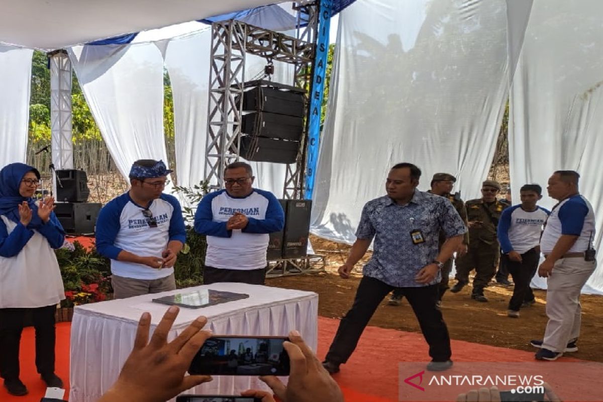 Ridwan Kamil resmikan bendungan Leuwisapi Sukabumi