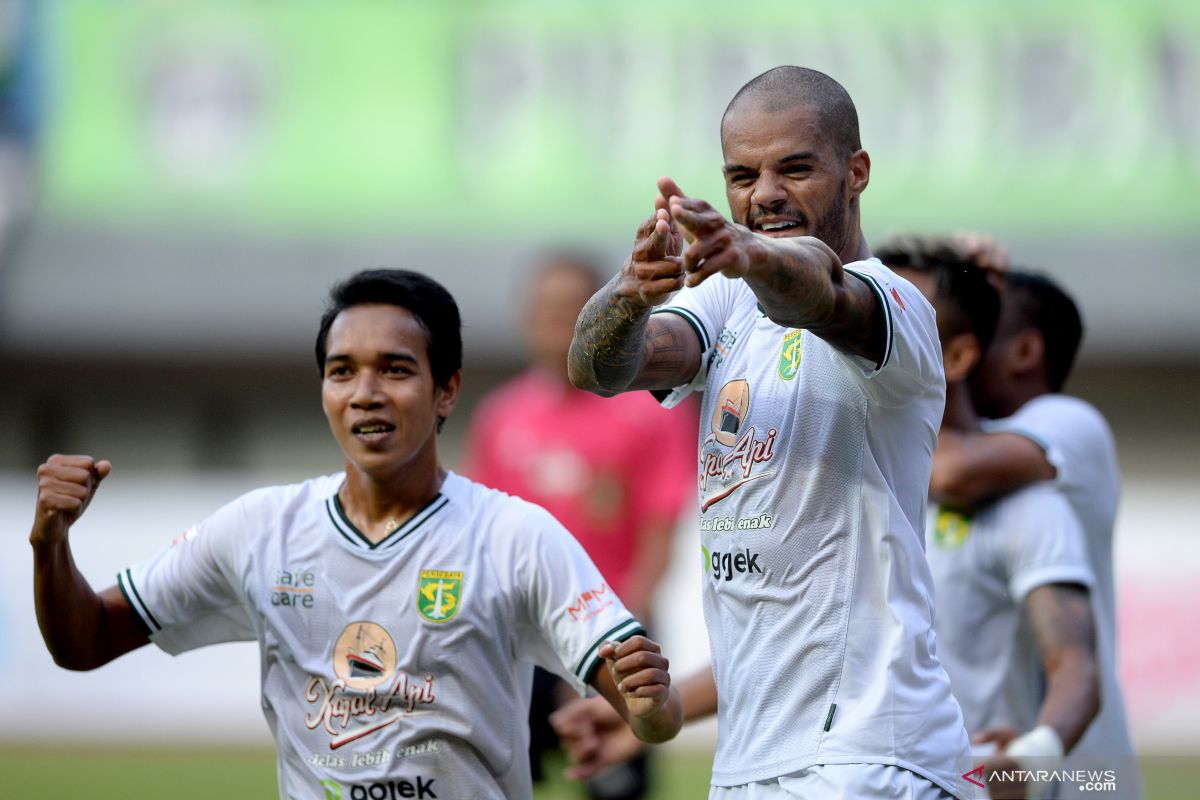 Liga 1: Persipura vs Persebaya 0-1, gol detik akhir David da Silva menangkan Bajul Ijo