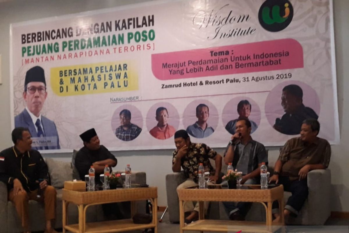 WI dampingi bekas napi teroris Poso jadi kafilah perdamaian Sulteng