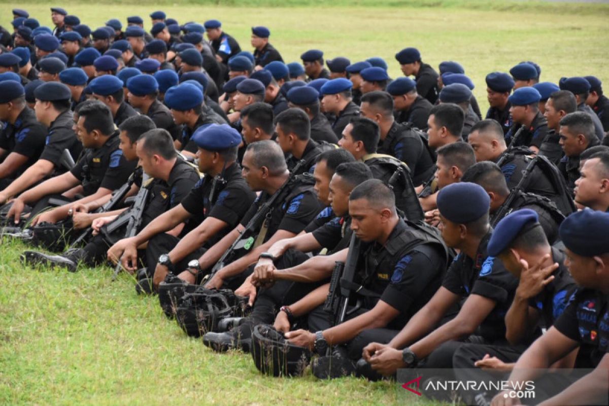 Papua Terkini - Perkuat keamanan, 381 personil Brimob untuk Papua Barat digeser ke Nabire