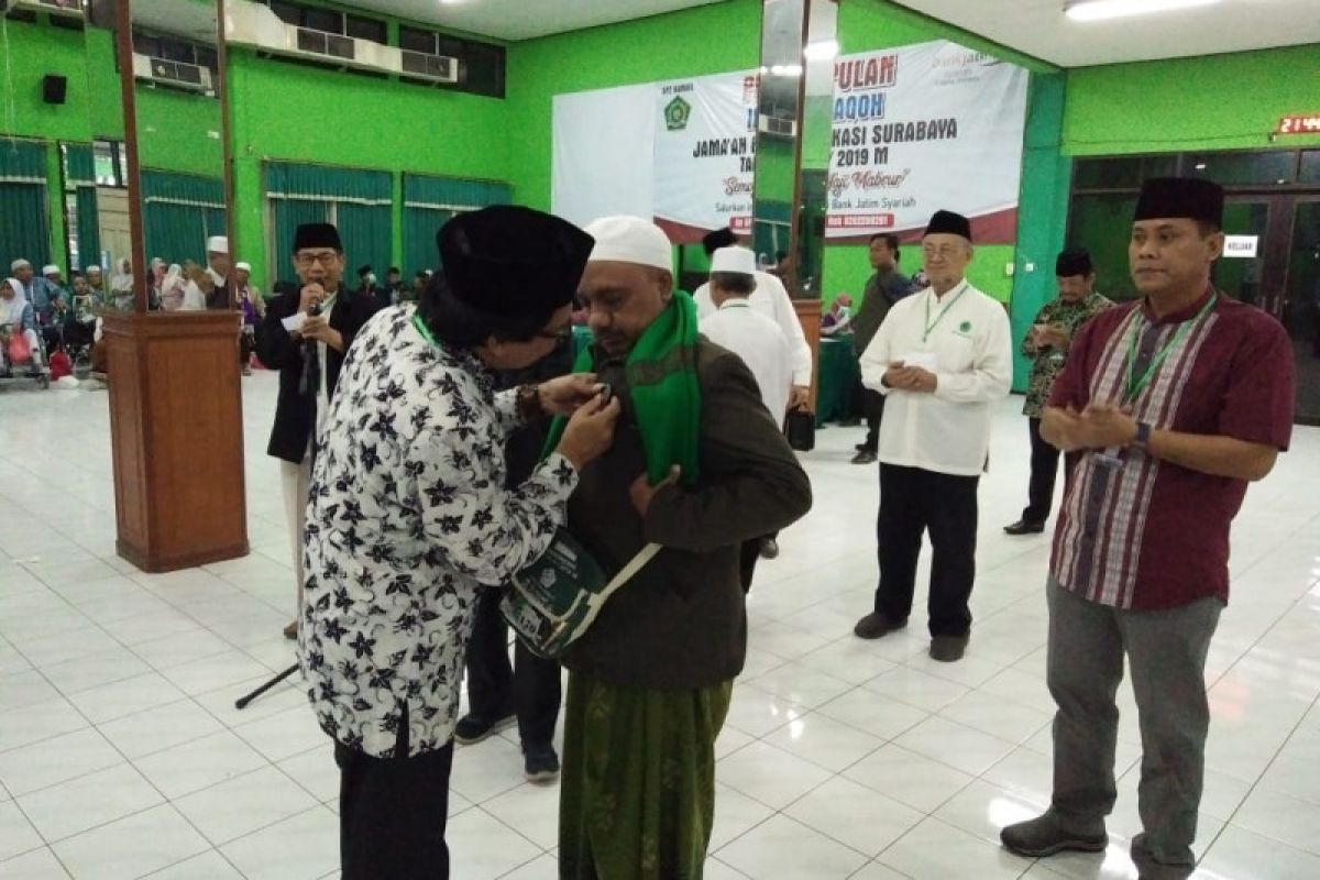 Wabup Jember sambut  jamaah haji di Asrama Haji Sukolilo