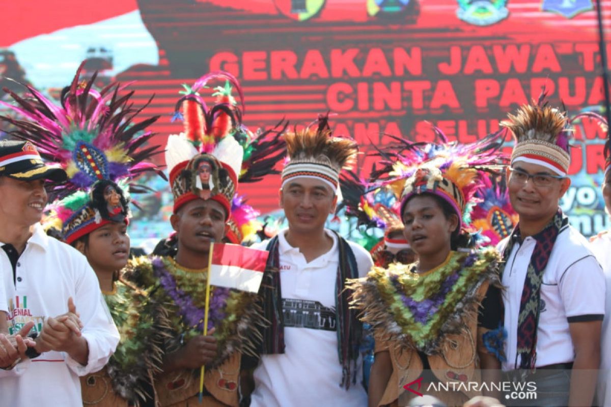 Papua Terkini- Masyarakat Jatim deklarasi cinta Papua