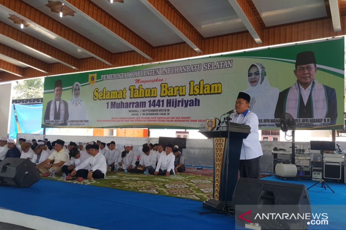 Ribuan warga Labuhanbatu Selatan hadiri perayaan tahun baru Islam