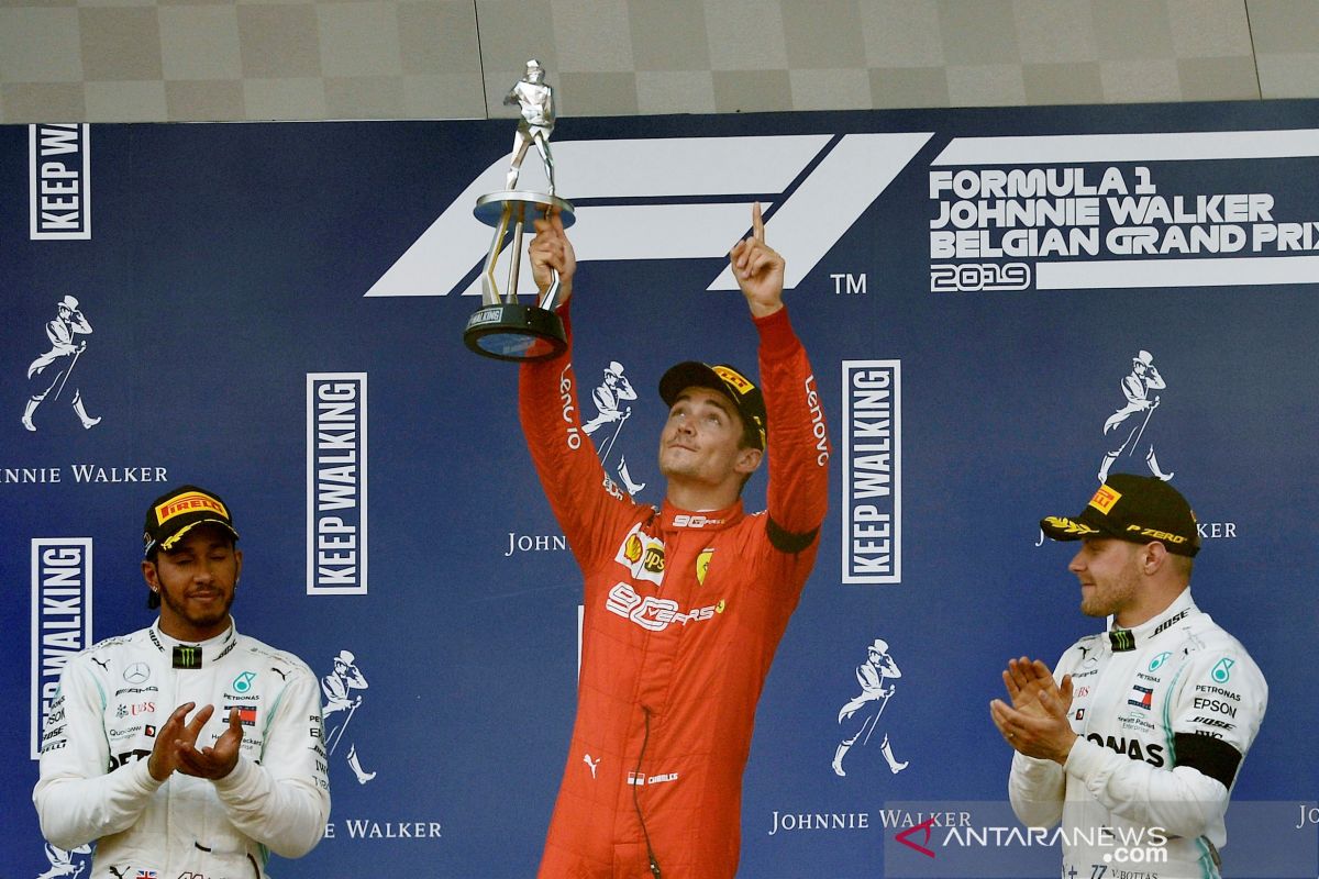 Juara GP Belgia,  Leclerc raih kemenangan perdana di F1