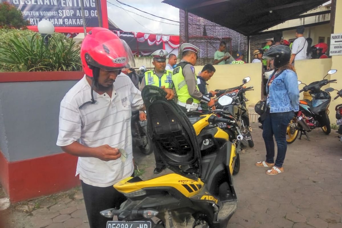 Ratusan pengendara terjaring operasi patuh  Siwalima 2019