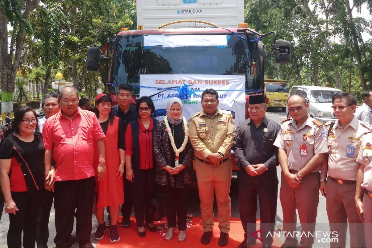 Wali Kota Tanjungbalai lepas 81.000 Kg hasil laut ke China