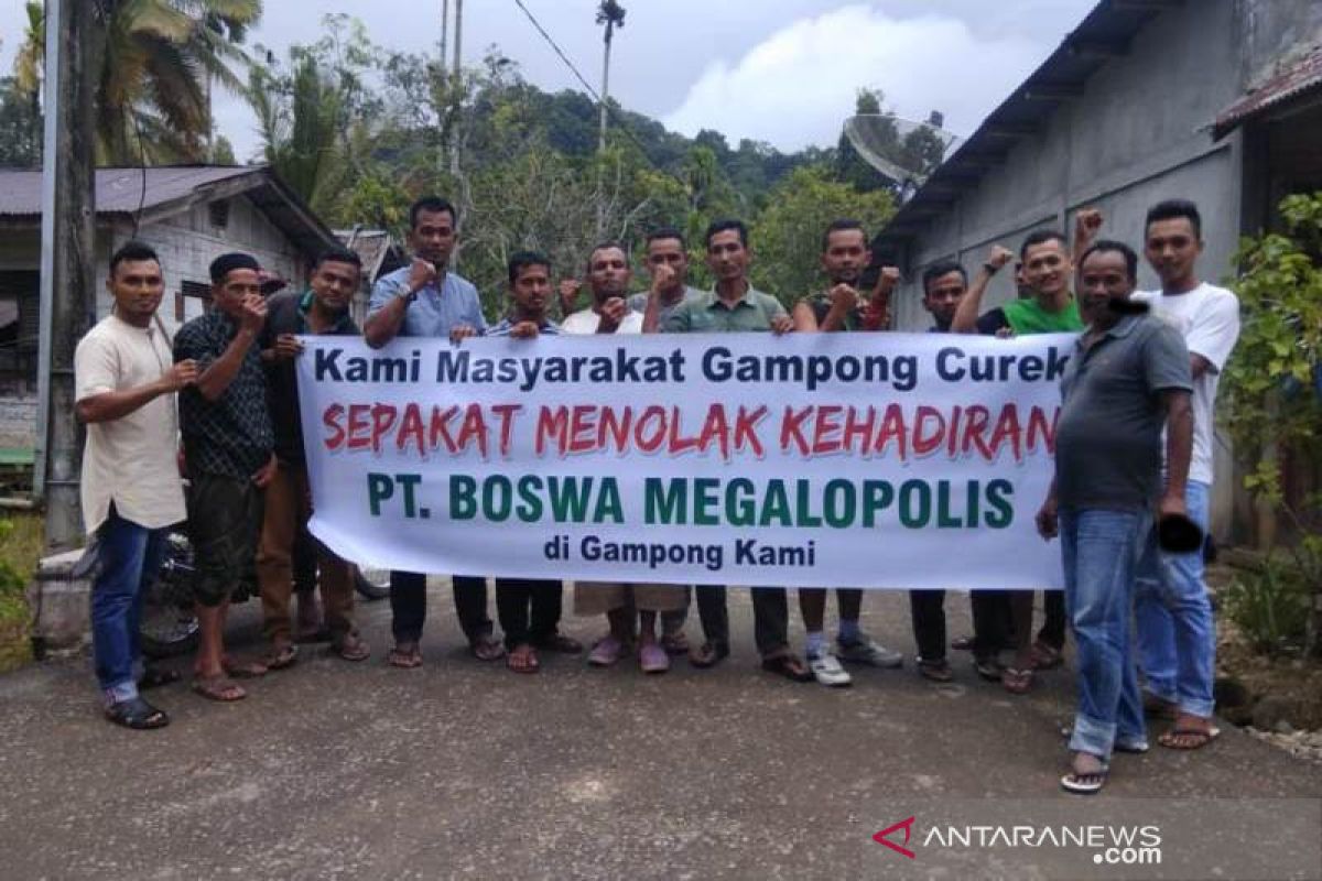 Warga Desa Curek tolak PT Boswa Megapolis