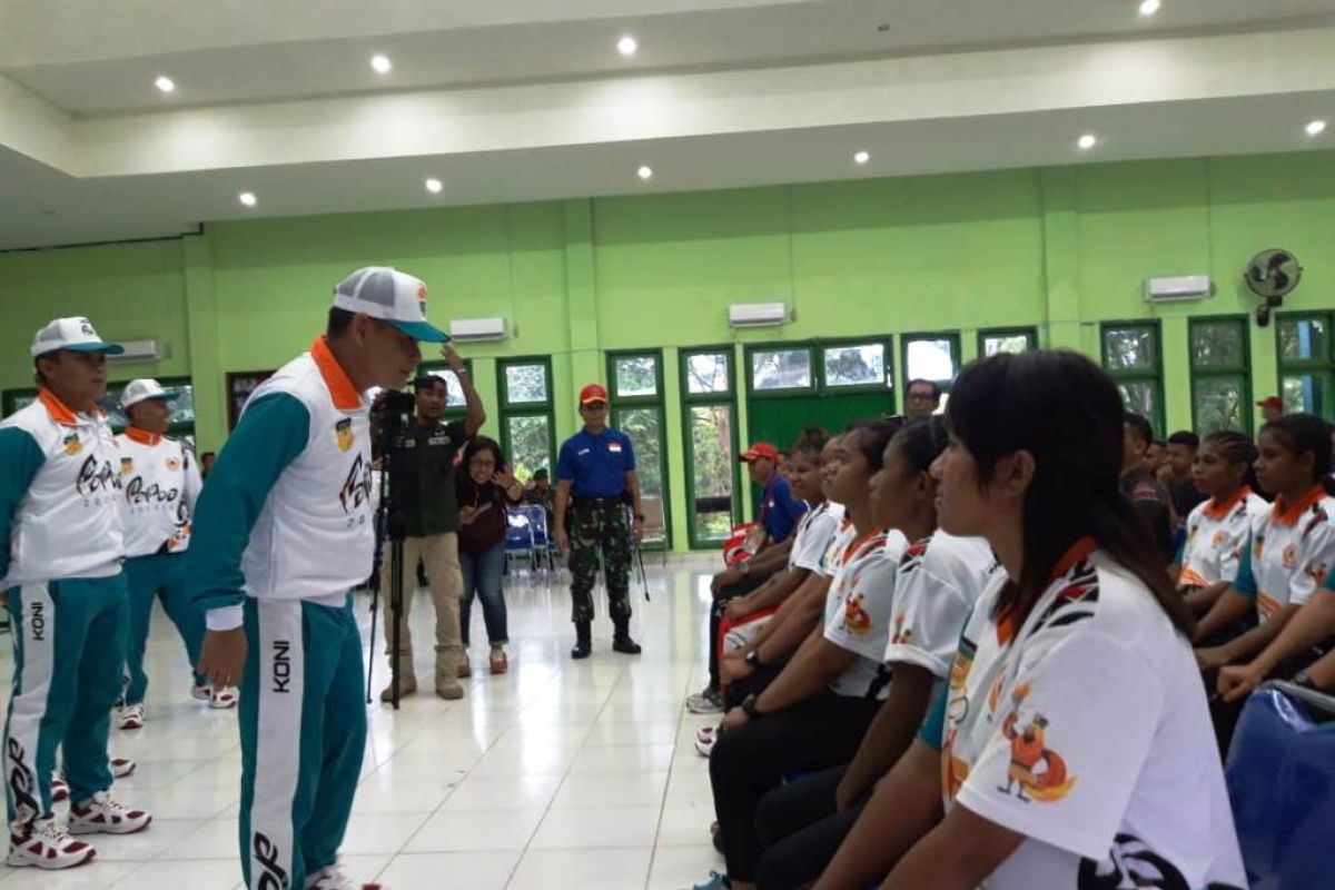 Atlet PON Papua digembleng di Rindam XVII/Cenderawasih