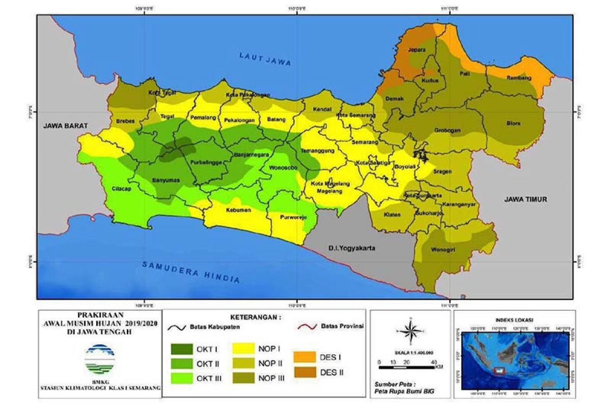 BMKG prakirakan wilayah bagian selatan segera memasuki pancaroba